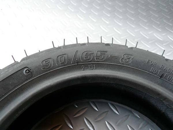 072w８インチタイヤ 90/65-8｜ モンキーパーツはバイクパーツ通販専門